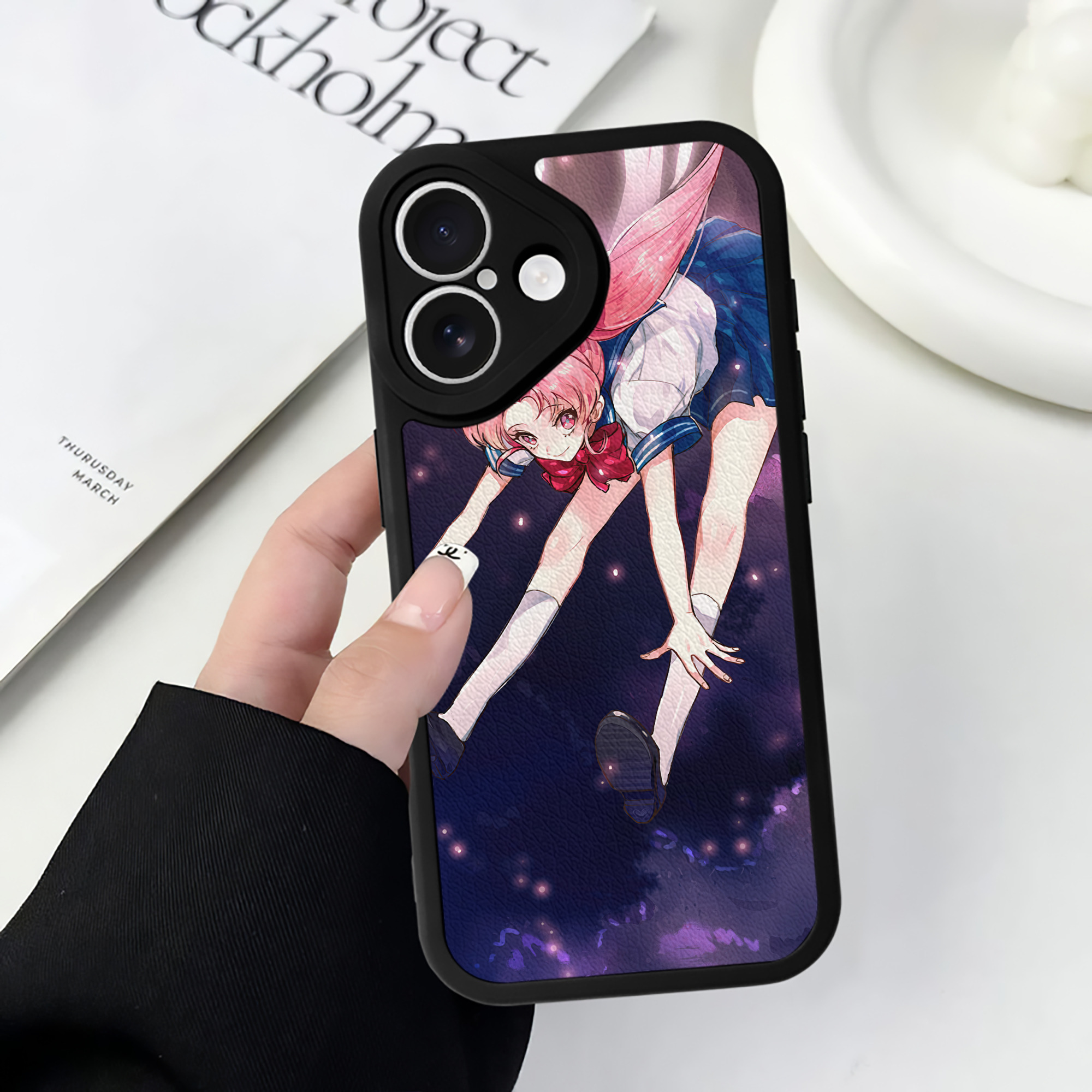（画像用） 美少女戦士セーラームーン Sailor Moon 【iPhone 16シリーズ対応】シリコンスマホケース（レザー調） 材質：シリコン